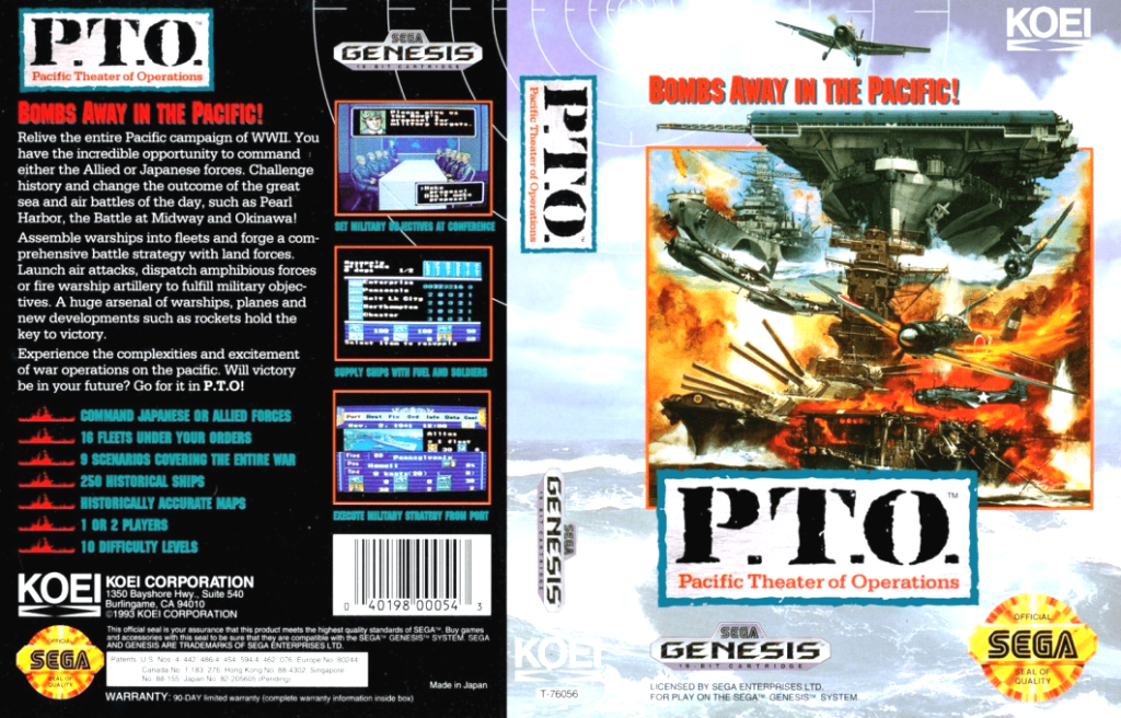 P T O Pacific Theater of Operations